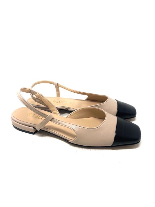 Slingback donna bicolore IL LACCIO | 5066003CAPNERO/NUDE631
